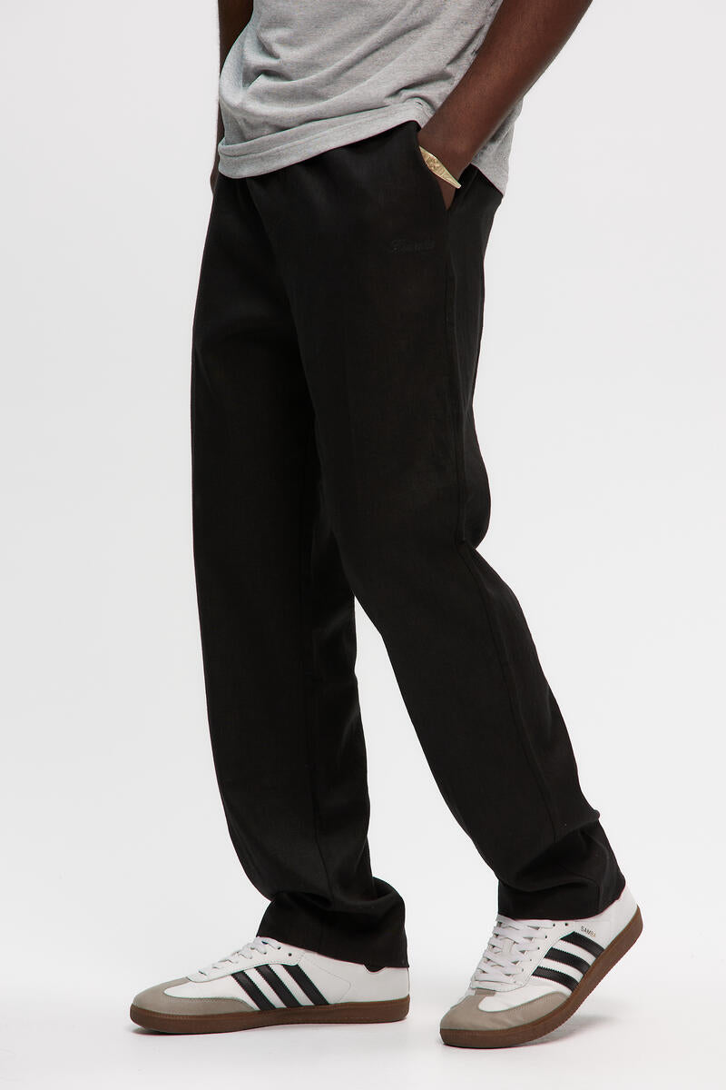 Kuwalla-Tee Linen Pant 'Charcoal'