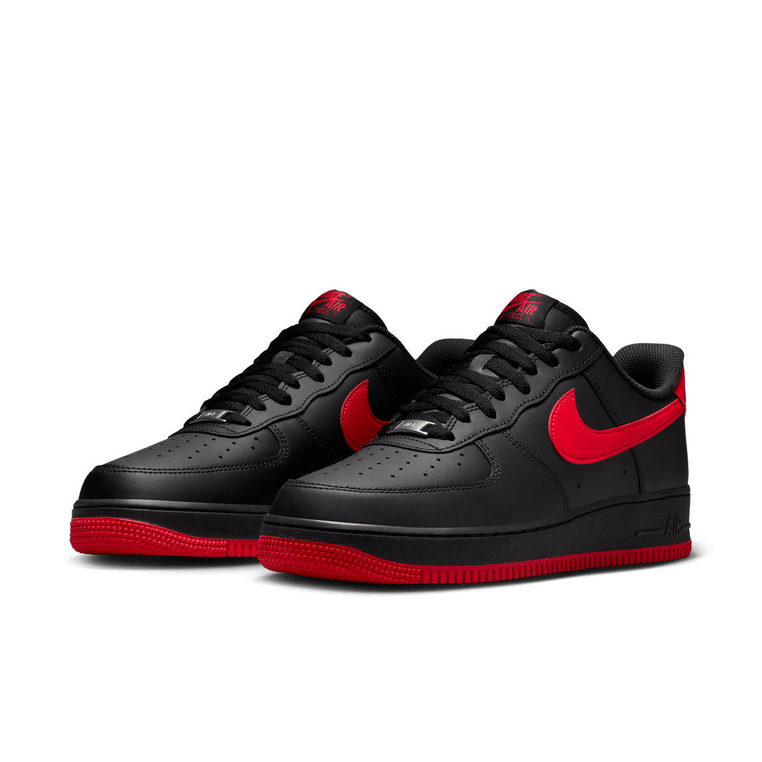 Nike Air Force 1 '07 'Black/University Red'